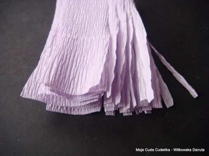 Гиацинты из гофрированной бумаги