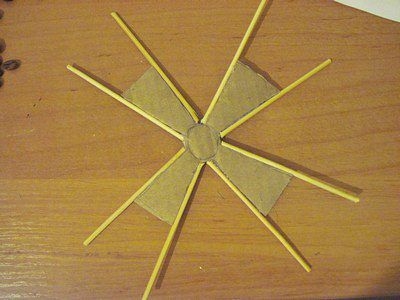 Сувенир Мельница с декором кофейными зёрнами и шпагатом