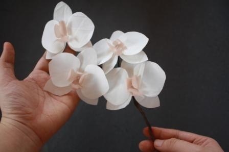 Элегантная орхидея из ткани от Eliza - Jewel Box Ballerina