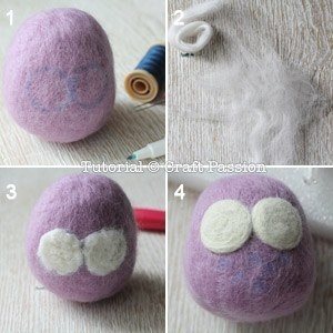 Сова. Валяние игрушек из шерсти