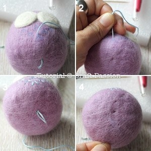 Сова. Валяние игрушек из шерсти