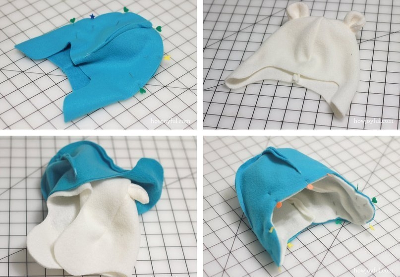 Милая мягонькая шапочка для малыша из флиса