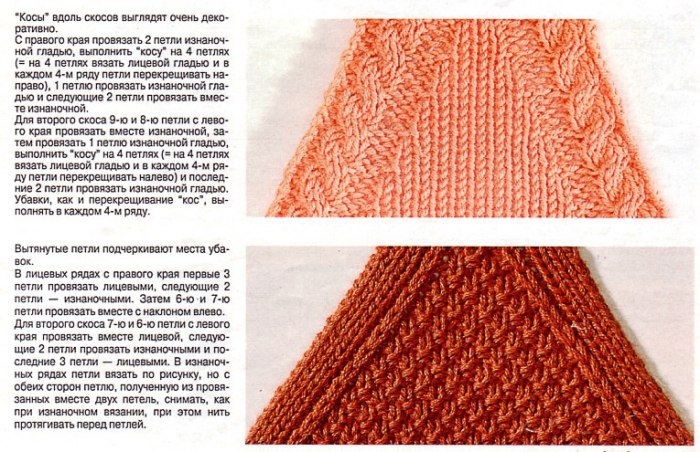 Основные виды убавления петель