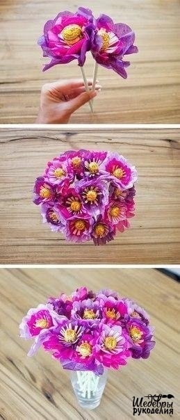 Букет из чупа-чупсов