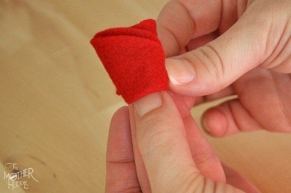 Сердце-валентинка из фетра