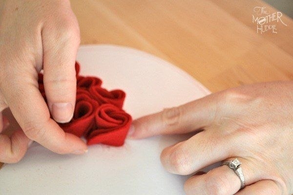 Сердце-валентинка из фетра