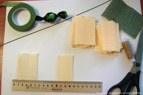 Английская роза из конфет