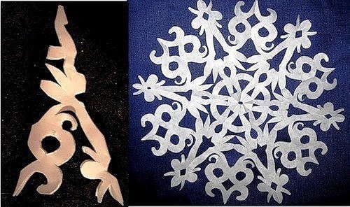 Оригинальные схемы новогодних снежинок из бумаги
