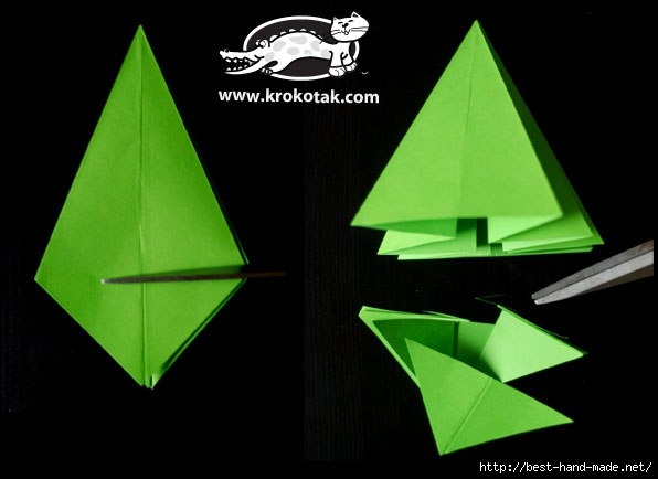 Елочка-оригами. Мастер-класс