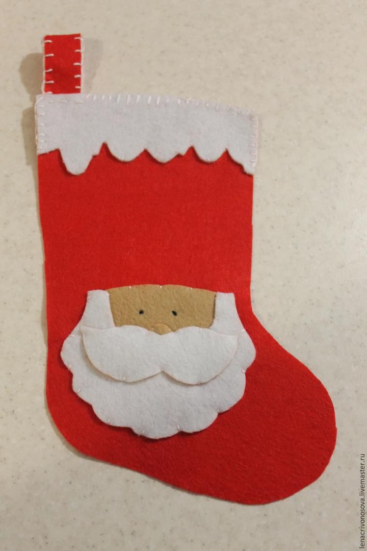 Мастер-класс: новогодний сапожок с Дедом Морозом