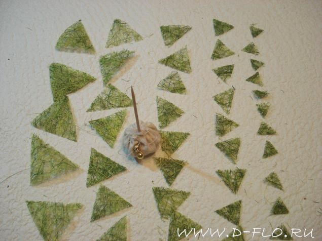 Елочка из сизаля. Мастер-класс