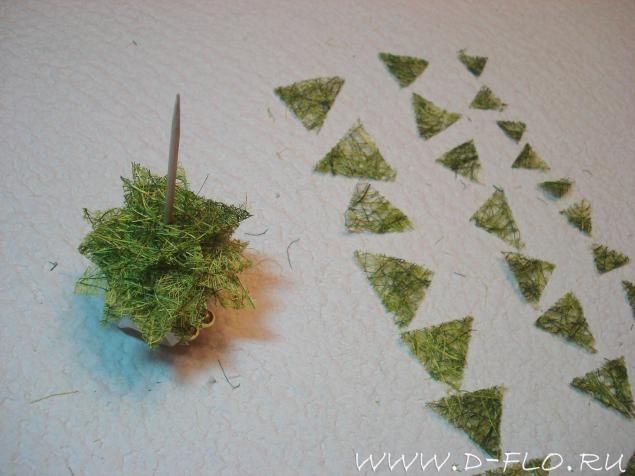 Елочка из сизаля. Мастер-класс