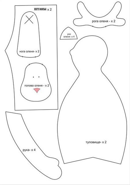 Санта Клаус в стиле тильда