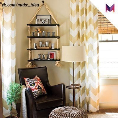 Подвесная полочка своими руками