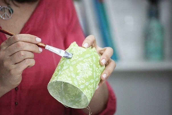 Вазоны из пластиковой бутылки и ткани