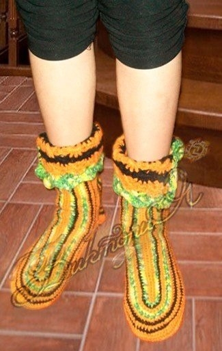 БЫСТРЫЙ ПРОСТОЙ МЕТОД ВЯЗАНИЯ НОСКОВ КРЮЧКОМ