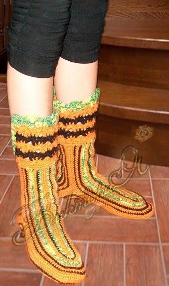 БЫСТРЫЙ ПРОСТОЙ МЕТОД ВЯЗАНИЯ НОСКОВ КРЮЧКОМ