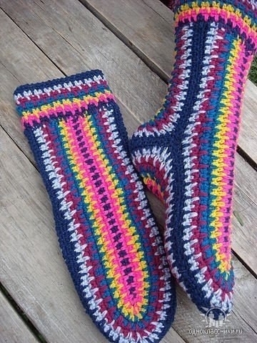 БЫСТРЫЙ ПРОСТОЙ МЕТОД ВЯЗАНИЯ НОСКОВ КРЮЧКОМ