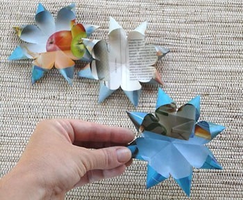 Веночек из журнальных страниц