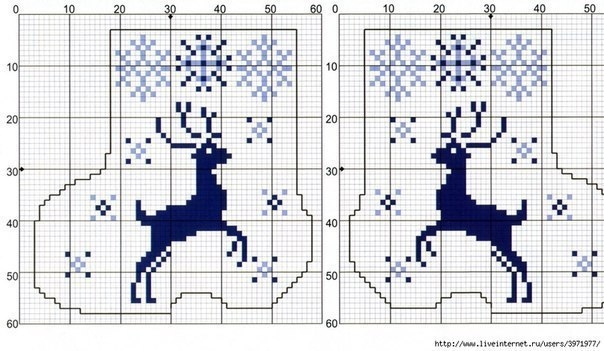 Узоры для новогодних сапожек