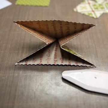 Новогодняя открытка-оригами.