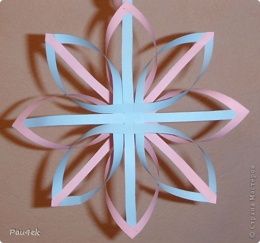 Объёмная снежинка. Мастер-класс.