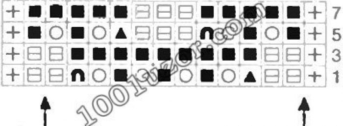 Белоснежная кофточка с красивым узором.