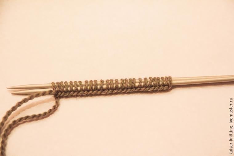 Необычная объемная коса спицами. Мастер-класс