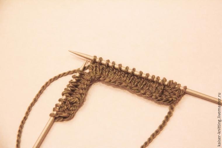 Необычная объемная коса спицами. Мастер-класс