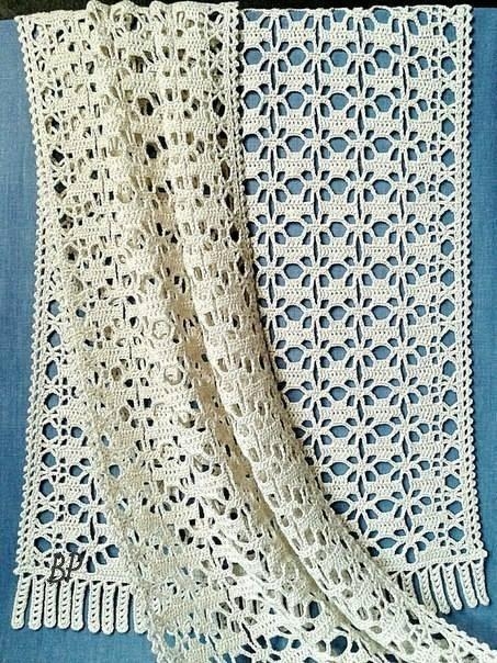 Палантин - накидка- шаль крючком