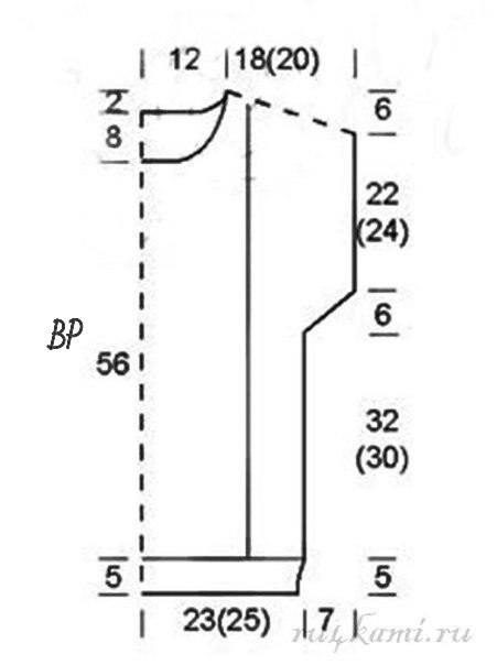 Крупные косы для свитера