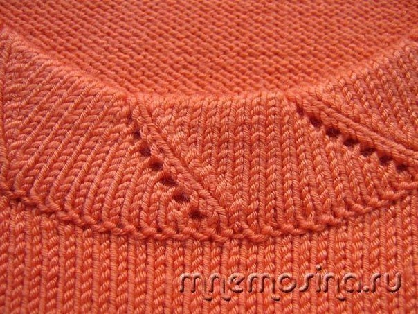 Красивая обвязка горловины