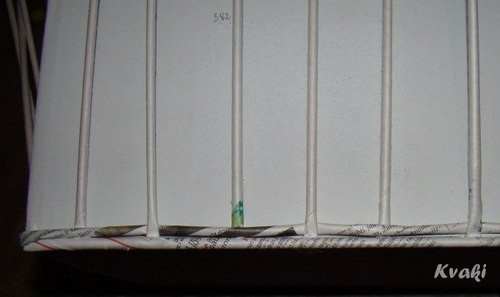 Корзина из газетных трубочек Корзина из газетных трубочек