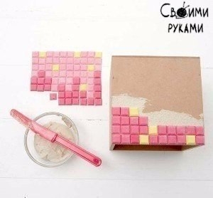 МОЗАИКА СВОИМИ РУКАМИ С ПОМОЩЬЮ РЕЗИНОВОГО КОВРИКА