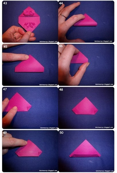 Как сложить сердечко оригами. Мастер-класс.