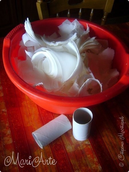 Масса папье - маше, как её делаем мы. Мастер-класс.