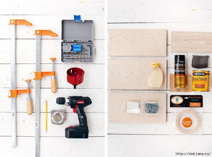 Делаем столик на подлокотник дивана