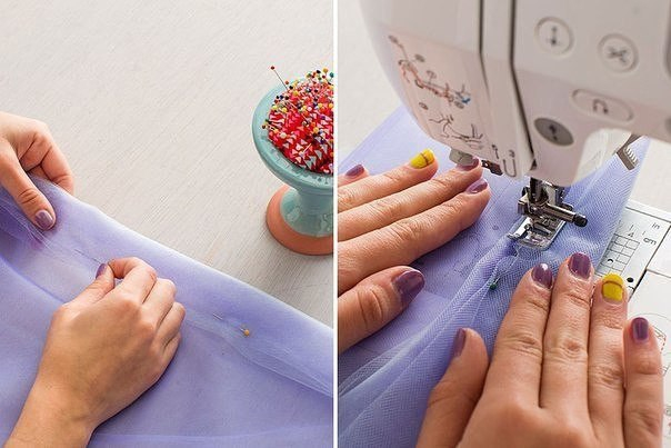 Юбочка с помпонами для девочки