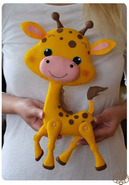 Фетровый жирафик