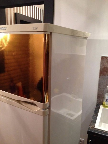 Делаем из старого холодильника новый! (клейкая пленка)