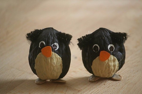 Поделки из грецких орехов. Творчество с детьми. Поделки из грецких орехов. Творчество с детьми.