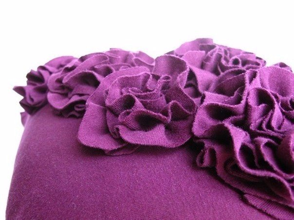 Шьем подушку с рюшами