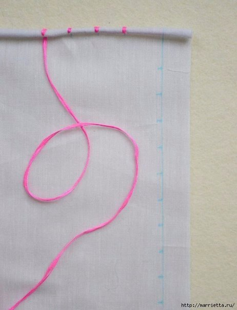 Обработка края кухонного полотенца, без швейной машинки. Фото мастер-класс