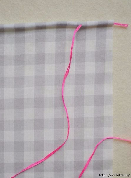 Обработка края кухонного полотенца, без швейной машинки. Фото мастер-класс