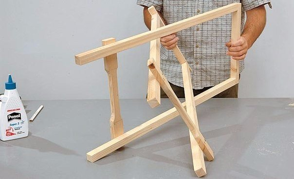 Деревянный стол для дачи своими руками