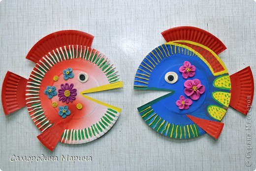 Поделки с детьми из одноразовой тарелки