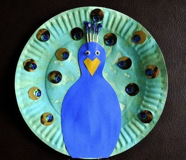 Поделки с детьми из одноразовой тарелки