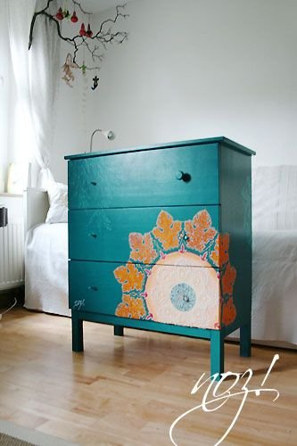 Шикарное перевоплощение старой мебели с помощью цвета