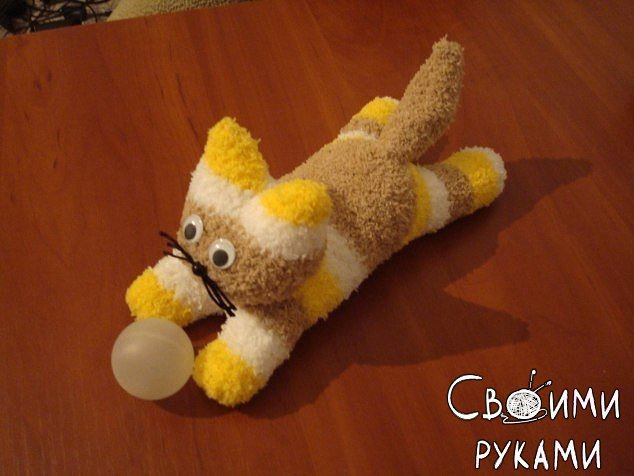 Котята из носочков. Мастер-класс.