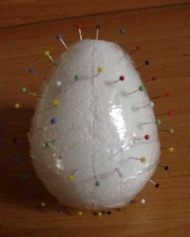 Пасхальные яйца из ниток